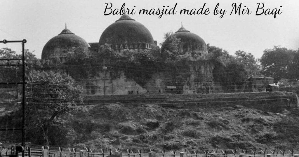 demolished babri masjid