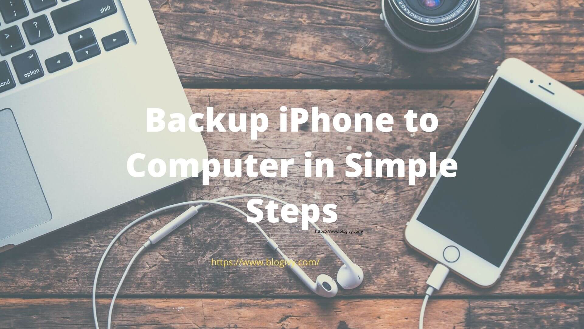 Backup iPhone to compter in simple step